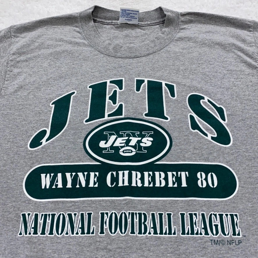 Vintage 90s New York Jets Wayne Chrebet 80 T-shirt Mediumlarge Nfl Football | Trendy Graphic Tee | Casual Unisex T-shirt