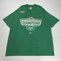 Vtg Reebok Nfl Mens Shirt Xl Green Ny Jets 2002 Afc East Champs Sports Football | Trendy Graphic Tee | Casual Unisex T-shirt