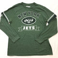 New York Jets Football Nfl Team Apparel Long Sleeve Tee Mens L Throwback Green | Trendy Graphic Tee | Casual Unisex T-shirt