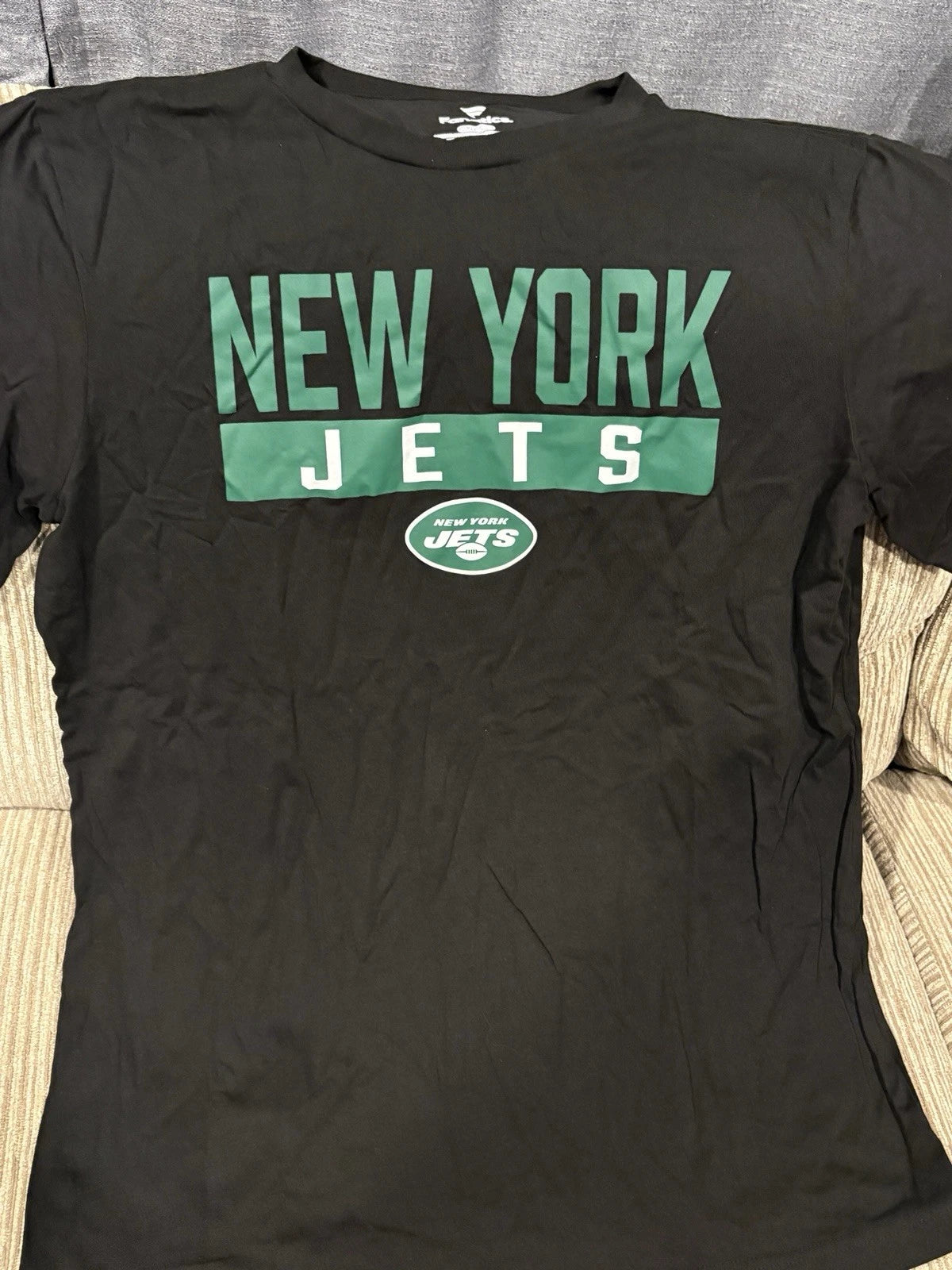 New York Jets Shirt Xl Black Fanatics Nfl Football | Trendy Graphic Tee | Casual Unisex T-shirt