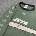 Vintage New York Jets Reebok Long Sleeve Shirt Nfl Mens Sz 2xl | Trendy Graphic Tee | Casual Unisex T-shirt