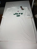 Reebok On Field New York Jets Nfl White T-shirt Nwt Size Medium M | Trendy Graphic Tee | Casual Unisex T-shirt