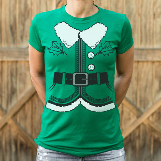 Santa S Elf Costume T Shirt Clean Design