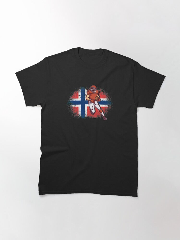American Football Vintage, Rugby Norway Flag Classic T-Shirt