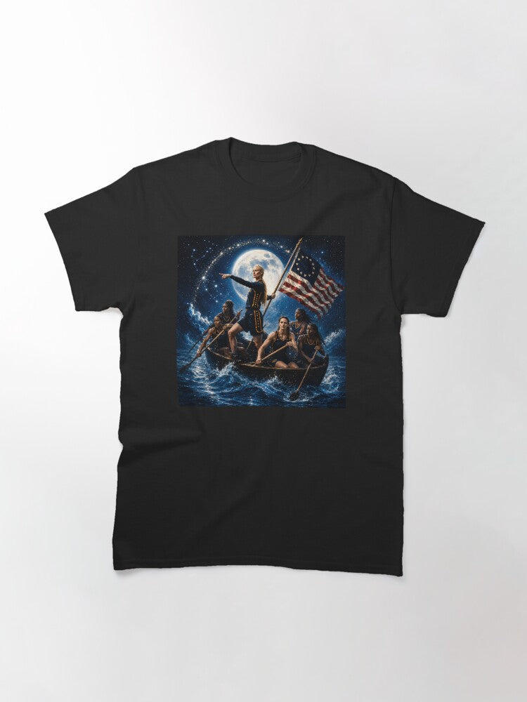 Sophie Cunningham Caitlin Clark Crossing The Delaware, Indiana Women's Basketball, Indiana Fever Classic T-Shirt