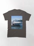 Boat at Lake at of the Woods, Kenora, on Classic T-Shirt