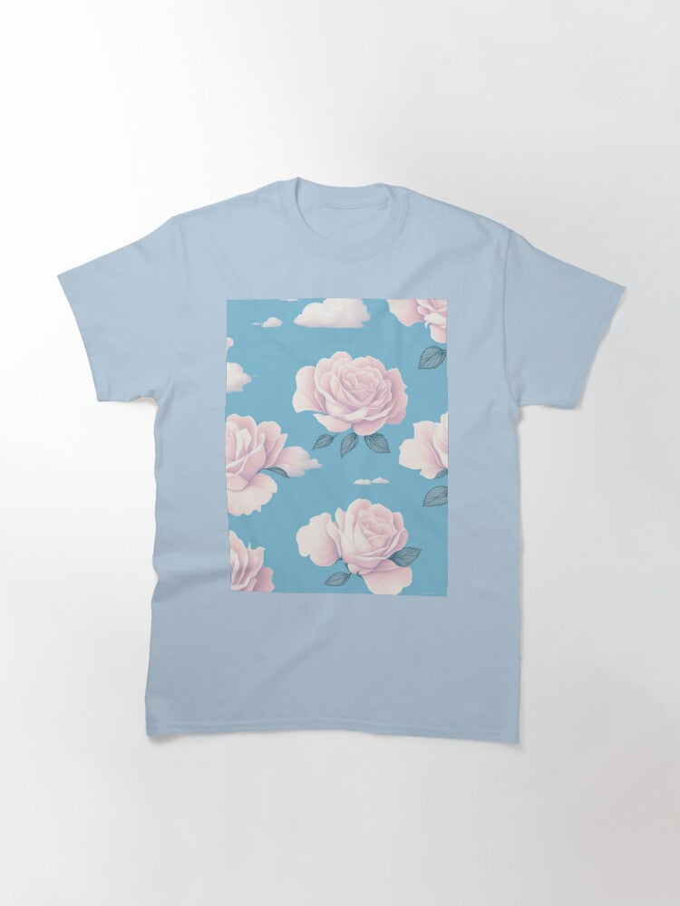 T Shirt Clouds And Roses Classic