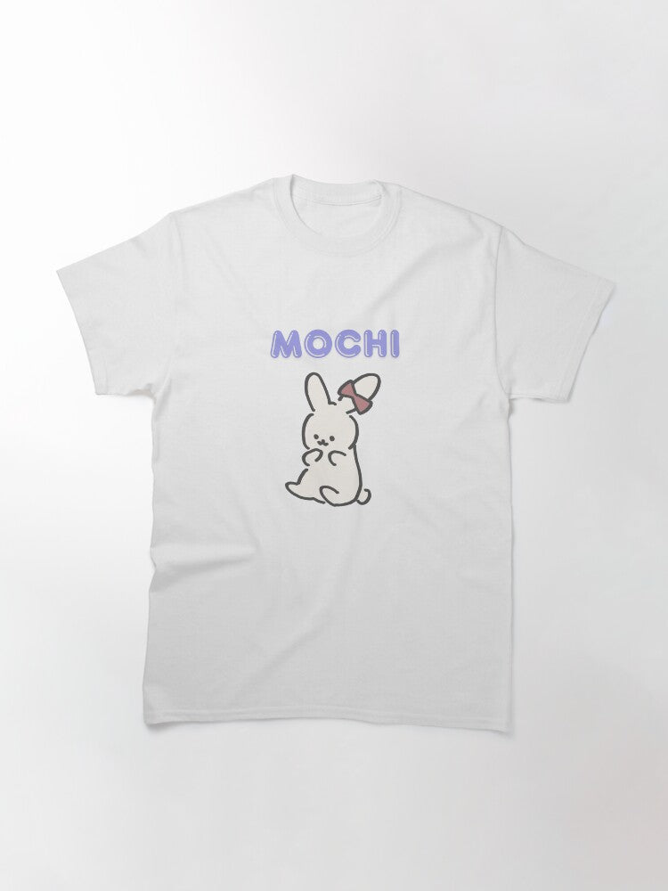 Cute Mochi Bunny Cartoon Design Classic T Shirt