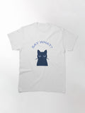 Funny Cat Meme Say What Classic T Shirt