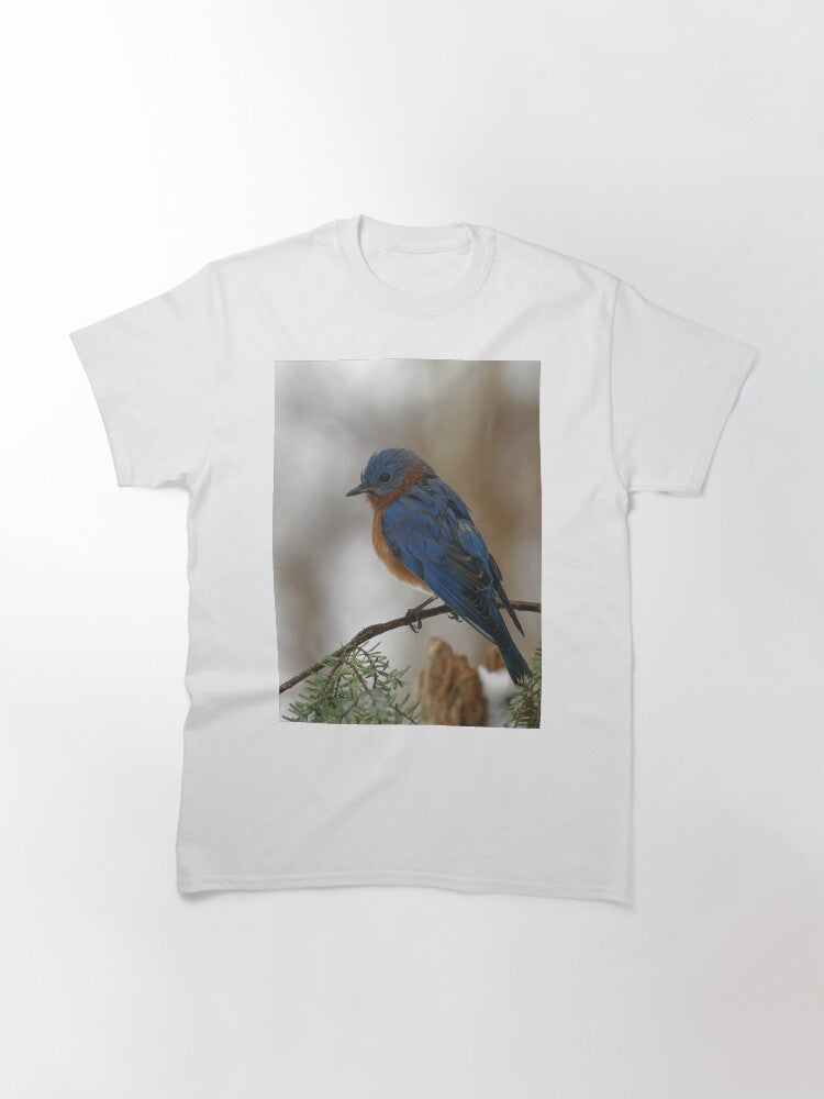 Eastern Bluebird Classic T Shirt Minimal Style 2