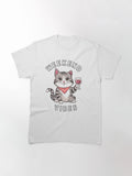 Cute Adorable Cat Drinks Wine Classic T-Shirt