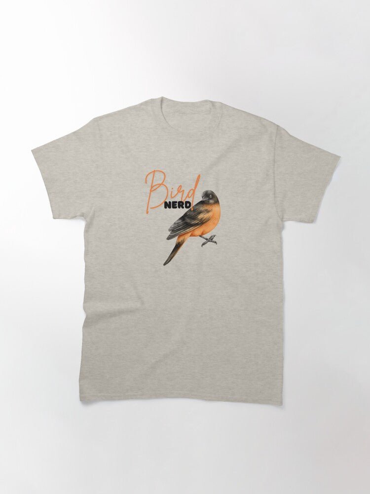 Bird Nerd Classic T Shirt Minimal Style