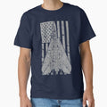 F-14 Tomcat Jet Fighter Vintage Flag Design Classic T-Shirt for Sale by RealPilotDesign