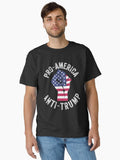 Pro-America Anti-Trump -USA Flag BLM Logo Classic T-Shirt