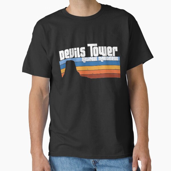 Devil's Tower National Monument Wyoming WY Sunset Classic T-Shirt for Sale by palmettodigital