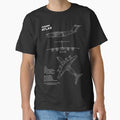 Airbus A400M Atlas Military Transport Aircraft Blueprint Classic T-Shirt by CHE-Aviation