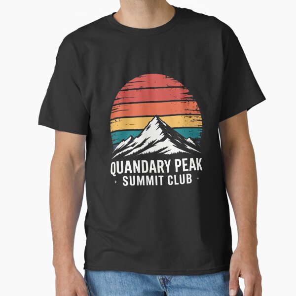 Climbed Quandary Peak Summit Club Hike Colorado Sun Hiking Classic T-Shirt for Sale by HellD3vil-Art
