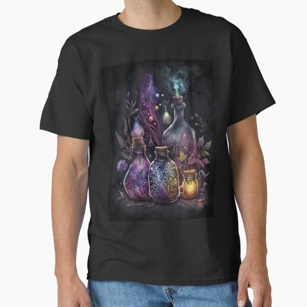 Witchy Dark Goth Apothecary Potion Bottles Classic T-Shirt for Sale by MoonBohemian