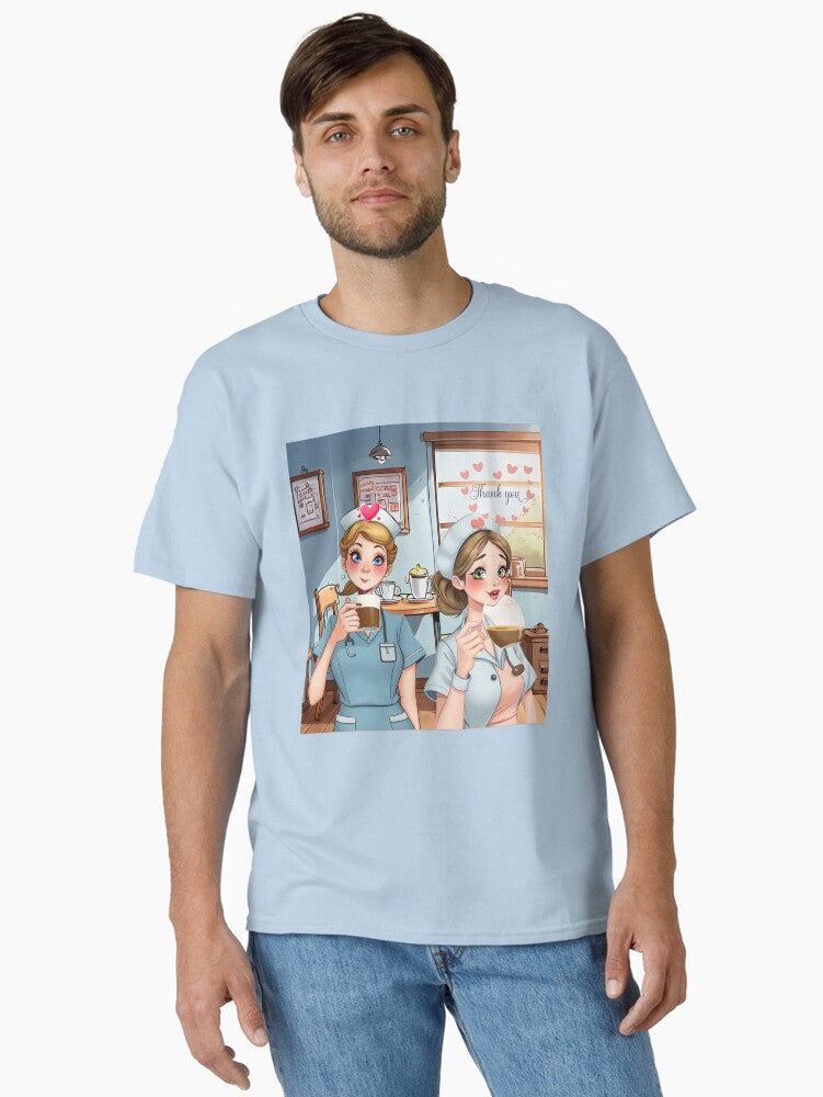 Nurses Drinking Coffee On Break Classic T Shirt