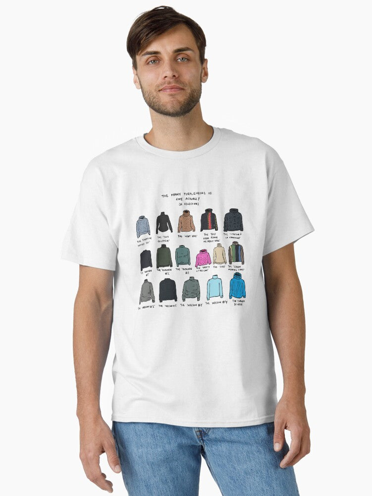 The Many Turtlenecks of Love Actually Classic T Shirt T Shirt Trending US Daily Wear