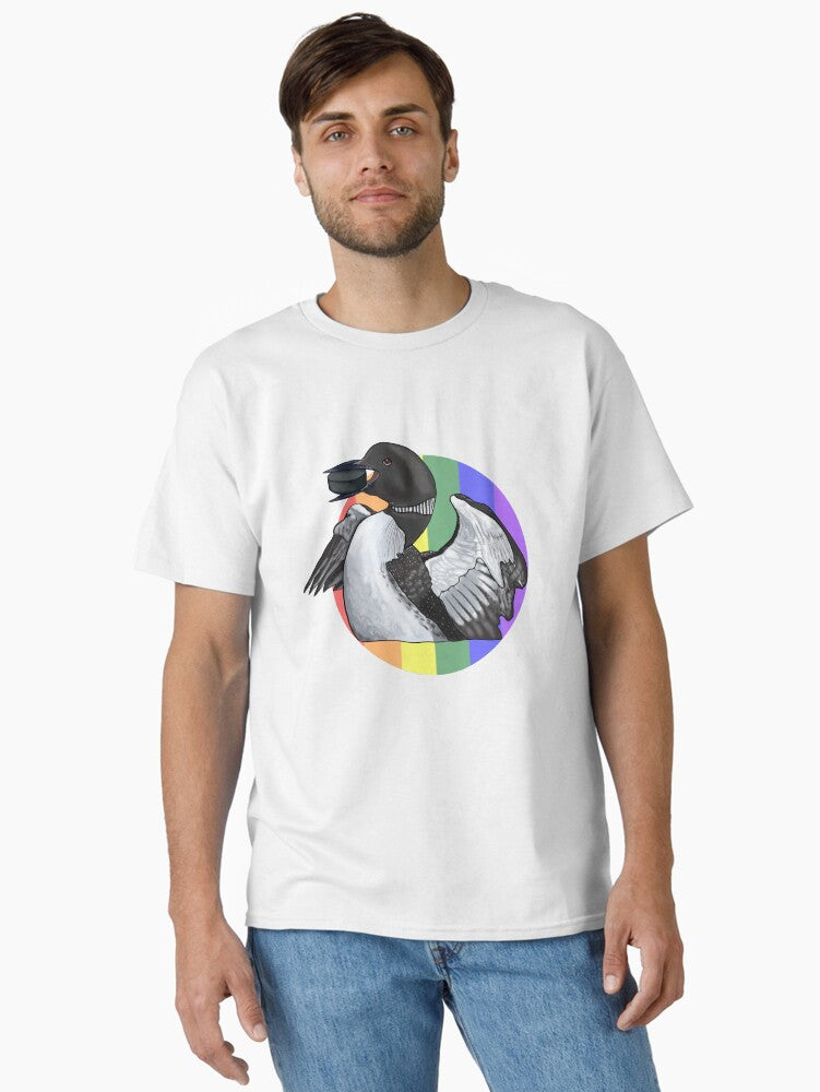 Heated Rivalry Inspired Rainbow Pride Loon Hockey Puck Classic T Shirt T Shirt Trending US Fan Favorite
