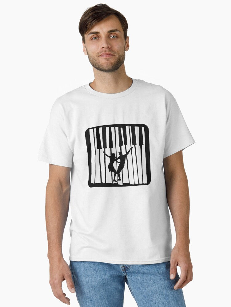 La La Land inspired Dance and Piano Classic T Shirt T Shirt Premium Print Best Seller Look