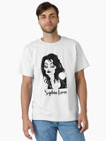 SOPHIA LOREN FAN ART Classic T Shirt T Shirt Comfort Fit Daily Wear
