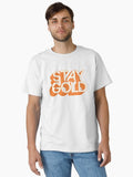 STAY GOLD Retro Faded Original Typography Design Classic T Shirt T Shirt Premium Print Best Seller Look