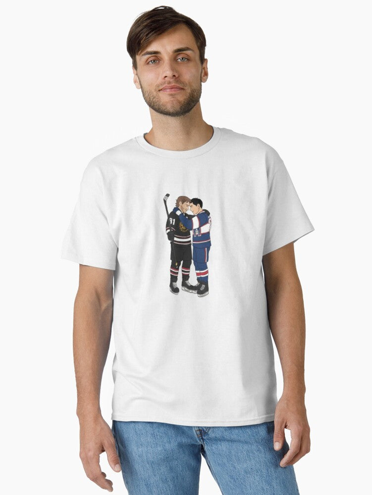 Shane Ilya Heated Rivalry Hug Hockey Love Illustration Classic T Shirt T Shirt Trending US Fan Favorite