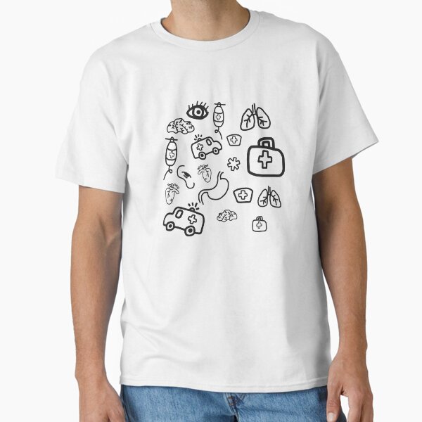 "NUrse life minimal nursering draw design " Classic T-Shirt for Sale by jorcabjim