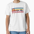 Svalbard Arctic Retro Sunset Classic T-Shirt for Sale by IceEdgeStudio