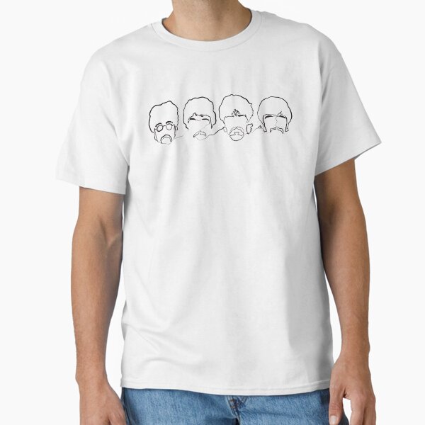The Beatles One Line Drawing Art Print Classic T-Shirt for Sale by Zetsmo