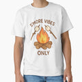 S’more Vibes Only – Cute Campfire & Marshmallow Camping Design Classic T-Shirt for Sale by inkoutninja