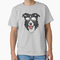 Funny Border Collie Outdoor Sunglasses Dog Lover Dog Owner Classic T-Shirt for Sale by la-nynx