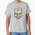 Vintage Waterton Lakes T-shirt and Canadian National Park Hikers Shirt Classic T-Shirt for Sale by manbird