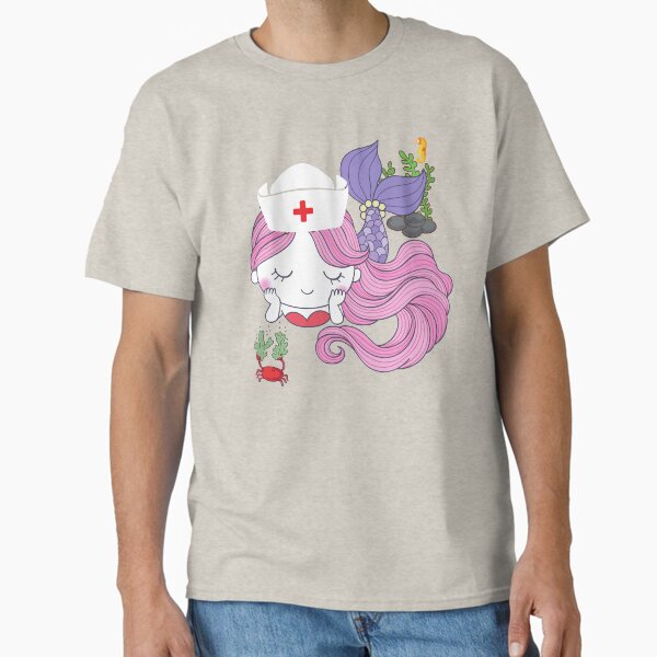 "Cuteness Mermaid Nurse" Classic T-Shirt for Sale by Breechcloth