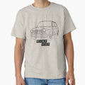 Fiat 127 - Fan Art - Line Art (BLACK) Classic T-Shirt for Sale by CarCartoonItaly