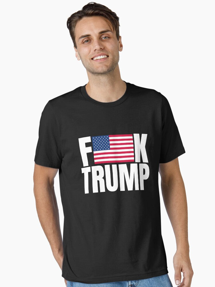 Fuck Trump American flag Shirt Essential T-Shirt