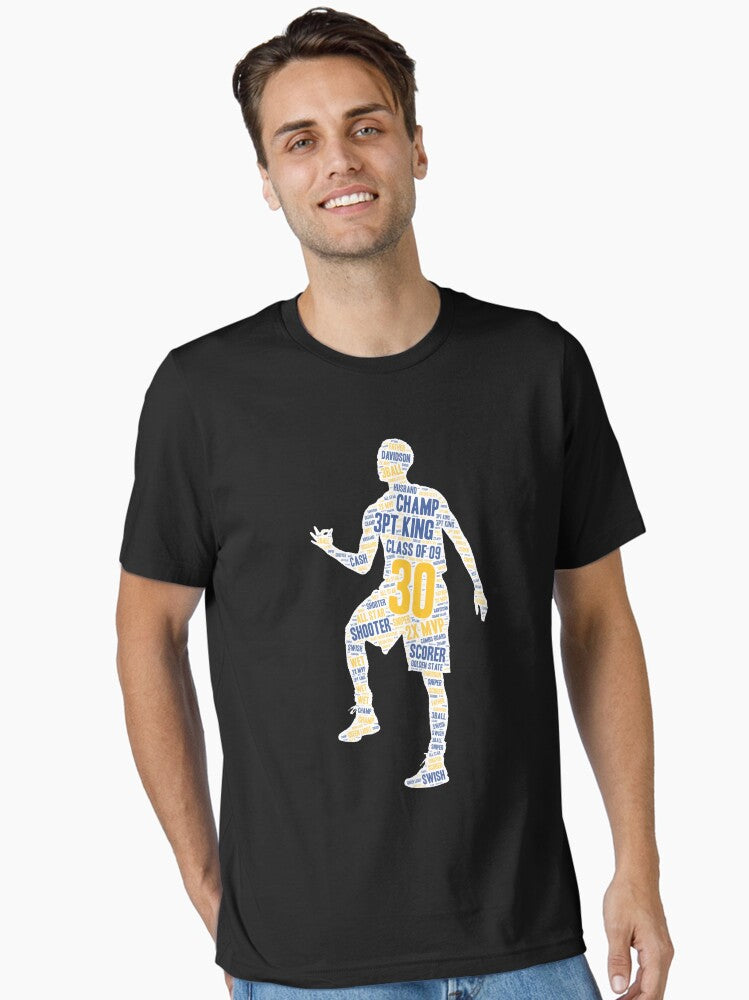 Curry 30 Word Art Essential T-shirt | Trendy Graphic Tee | Casual Unisex T-shirt