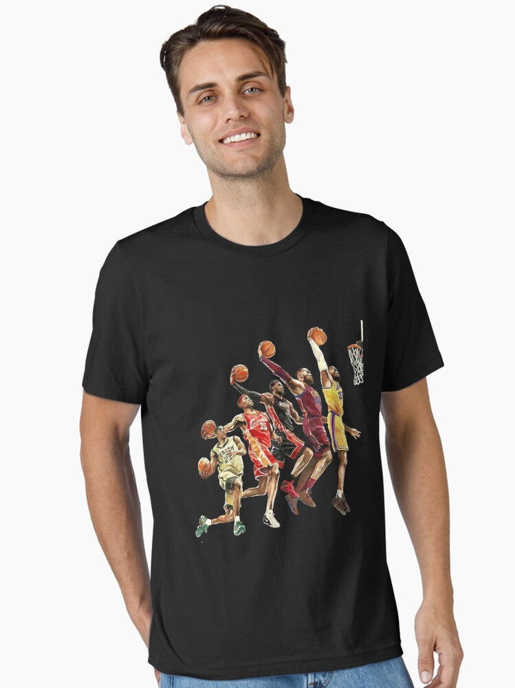 The Evolution Of Lebron James - Los Angeles Lakers Nba T-shirt Essential T-shirt | Premium Basketball Jersey | Fan Edition Apparel
