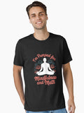Im Pumped for Mindfulness and Math Yoga Mindful Meditation Essential T Shirt T Shirt Streetwear Style Daily Wear