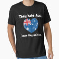 Funny Australia Shirt - Australian Flag Shirt - Australia Day Shirt - The Hate Aus 'Cause They Ain't Aus  Essential T-Shirt for Sale by Galvanized