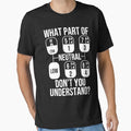 "Funny Trucker Design For Men Women Truck Driver Manual Drive" Essential T-Shirt for Sale by ewenstafford