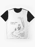 Winnie The Pooh I Knew When Met You An Adventure Was Going To Happen Graphic T Shirt Everyday Wear