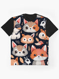Woodland Whimsy Creatures Graphic T-Shirt