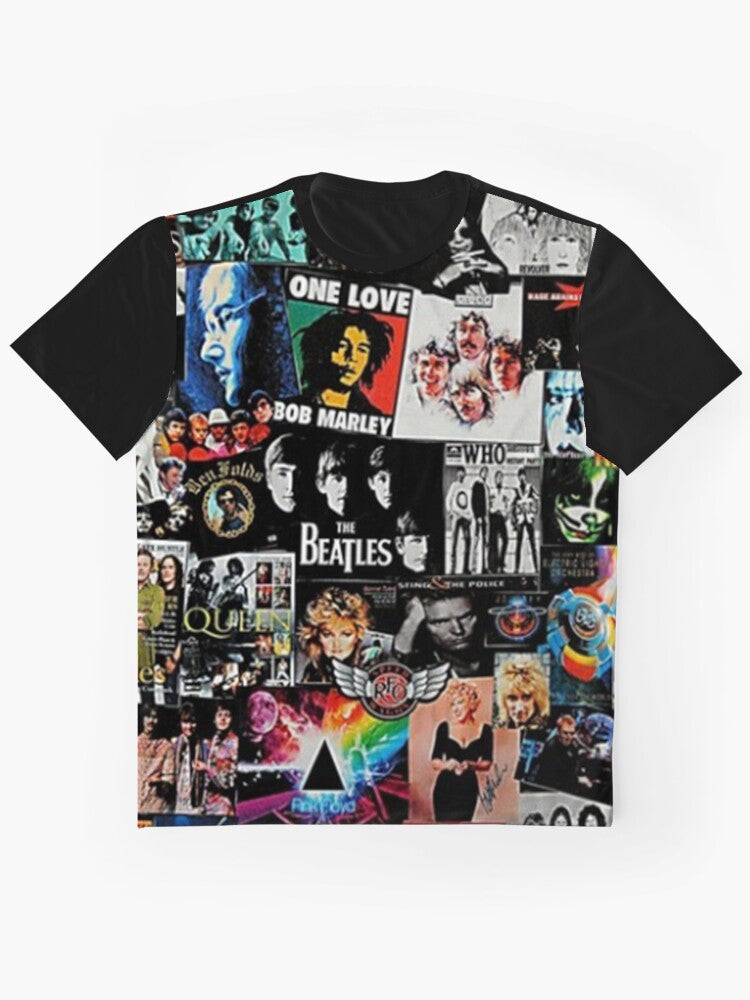 Graphic Rock Collage T Shirt