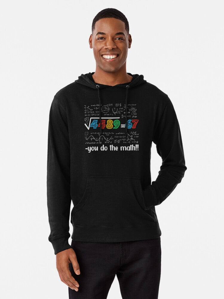 67 Meme – Square Root 4489 Equals 67 - Algebra Joke - STEM Classroom Lightweight Hoodie | Premium Unisex T-Shirt, Trending Graphic Tee