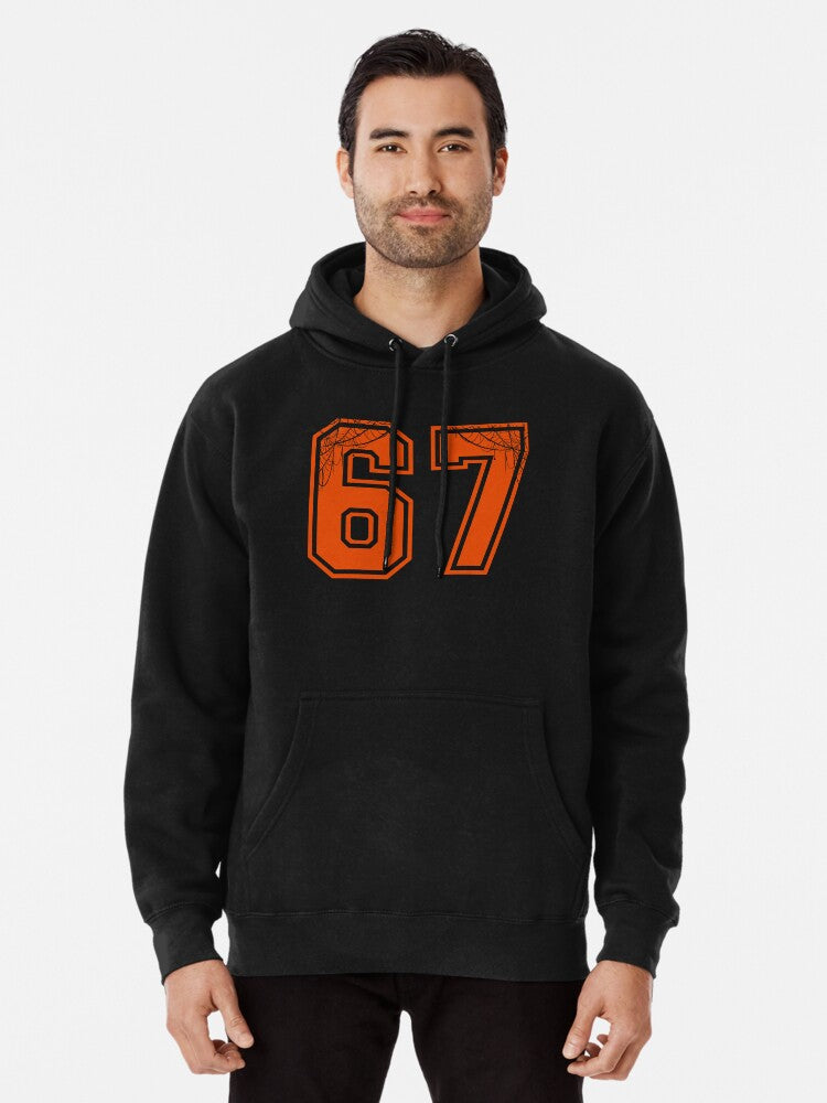 Funny Halloween Six Seven Meme Pullover Hoodie | Premium Unisex T-Shirt, Trending Graphic Tee