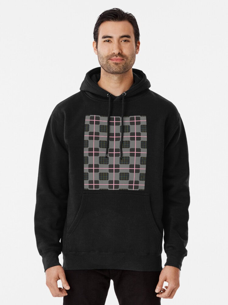 Geometric Patterns Using Square And Lines Design 1 Pullover Hoodie Hoodie Cold Weather Trending US