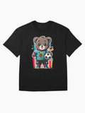 Cute Bear Football Player from Germany Oversized T-Shirt